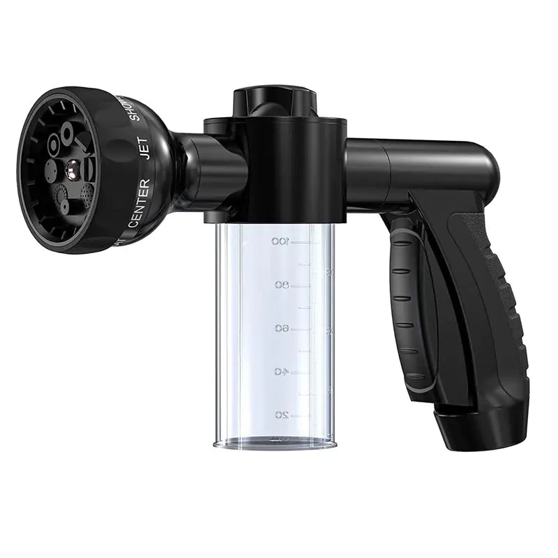Portable Garden Hose Water Gun with 8 Function Nozzle