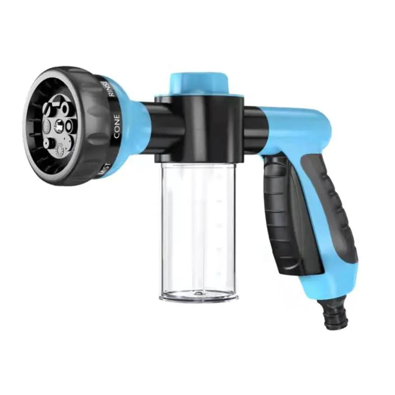 Portable Garden Hose Water Gun with 8 Function Nozzle